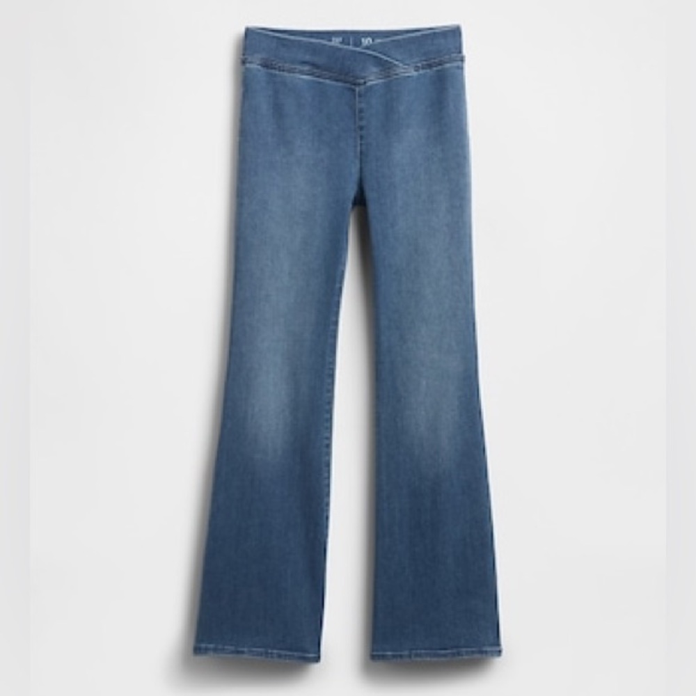 Gap Kids High Rise Crossover Flare Jeans Size 14 NWT